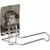 TENDANCE DRZAC TOALET PAPIRA 8X13X10,5CM NA LEPLJENJE HROM