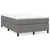 Vidaxl Box spring postelja z vzmetnico temno siva 120x190 cm blago