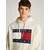 Tommy Jeans Majica bež/mornarska/rdeča/bela