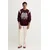 adidas Pulover JX8215 Bordo rdeča Regular Fit