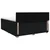 vidaXL Postelja boxspring z vzmetnico Črna 140 x 200 cm Blago