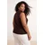 Trendyol Curve Ženska bluza Tbbss26Af00050, Braon