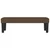 Vidaxl Klop temno rjava 100x30x30 cm blago