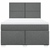 vidaXL Box spring postelja z vzmetnico temno siva 160x200 cm blago