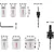 Bosch Set kruna sa navojem 2608594614, 6 delova