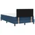 Vidaxl Postelja boxspring z vzmetnico Temno modra 120 x 190 cm blago