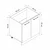 Hanah Home kuhinjski element Minar 4142, 80 cm, beli