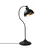 Opviq Stona lampa E27 Socket, Crno-Zlatna