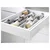 METOD / MAXIMERA Pod.orm.2front/2dnj/1srd/1vis.fiok, bela/Veddinge bela, 40x60 cm
