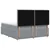 vidaXL Postelja boxspring z vzmetnico Svetlo siva 140 x 190 cm Blago