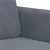 Vidaxl Dvosed temno siv 140 cm žamet