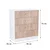 Miami kredenca s 4 predali 80x92 cm sonoma hrast-bela