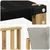 Set vanjskih sofa s jastukom 4 pcs Bijela i svjetlosiva