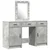Toaletni stol s vratima Siva 50 x 41 x 135 cm Konstruirano drvo