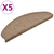 Prostirke za stepenice, samoljepljive, 5 kom, 65x21x4 cm, bež, poluokrugle, velike
