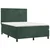 Vidaxl Box spring postelja z vzmetnico temno zelen 140x190 cm žamet