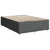 Vidaxl Box spring posteljni z vzmetnico temno siv 140x190 cm blago