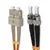 Qoltec SC/UPC - ST/UPC optični patchcord | Večmodni | 50/125 | OM2 | Duplex | 2 m