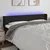 Vidaxl LED posteljno vzglavje črno 203x16x78/88 cm blago