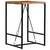 vidaXL Barska miza iz trdnega predelanega lesa 70x70x106 cm