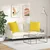 Jastučići za sofu 2 pcs Svijetlo žuta 80 x 80 cm tkanina