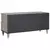 TV ormar s ladicama Siva 100 x 33 x 46 cm Čvrsto drvo manga