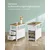 Songmics Stranska mizica 60x35x60 cm rjava