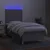 Vidaxl Box spring postelja z vzmetnico LED sv. siva 100x200 cm blago