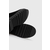 Čizme Tommy Jeans TJW LONG SHAFT SUEDE BOOT za žene, boja: crna, ravni potplat, EN0EN02412