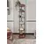 HANAH HOME Polica za knjige Bookcase 6 Layer Round Walnut
