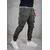 Denistar Muške pantalone 100-2599-1, Kargo, Maslinasta