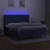 Vidaxl Box spring postelja z vzmetnico LED modra 180x200 cm blago