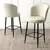 Hanah Home Set barskih stolica Fora, 6 komada, Krem-crni