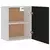 vidaXL Viseča omarica 2 kosa črna 50x31x60 cm iverna plošča