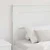 vidaXL Vzglavje z vzglavjem Bela 75 cm Konstruiran les