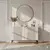 HANAH HOME Komoda Corsa 120 White Travertine