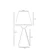 Opviq Stona lampa Juno, Braon-crna