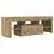 TV ormarić LED boja hrasta 120 x 36,5 x 40 cm konstruirano drvo