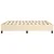 vidaXL Box spring posteljni okvir krem 200x200 cm blago