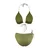 Trendyol Khaki*002 Plain Triangle Accessory Normal Waist Bikini Set