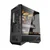 darkFlash Računalniško ohišje DARKFLASH DY460 + 4 ventilatorji ARGB (črno)