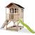 EXIT Toys Lesena hišica za igranje Loft 500 - Rdeča