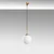 Opviq Luster Orbital-20-14042, 20x20x120cm, IP20, Belo-zlatne boje