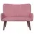 Sofa za dvije osobe Ružičasta 115 x 61 x 87 cm Baršun