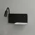 LED zidno svetlo SHELF LED/4W+LED/5W+LED/2W/230V crno