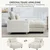 Homestar Sofa postelja 114x147x86 cm bela