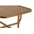 Hanah Home klub sto Hisar 90, 90 cm, orah