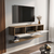 HANAH HOME TV polica Elia Walnut White