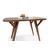Hanah Home Sofya trpezarijski sto 126 × 75 × 75 cm, orah