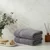 Check - Grey Grey Bath Towel Set (2 Pieces)